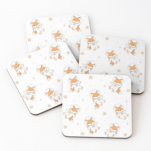 Item preview, Cozy Kawaii Space Fox Astronaut Seamless Pattern designed and sold by Seculinator.