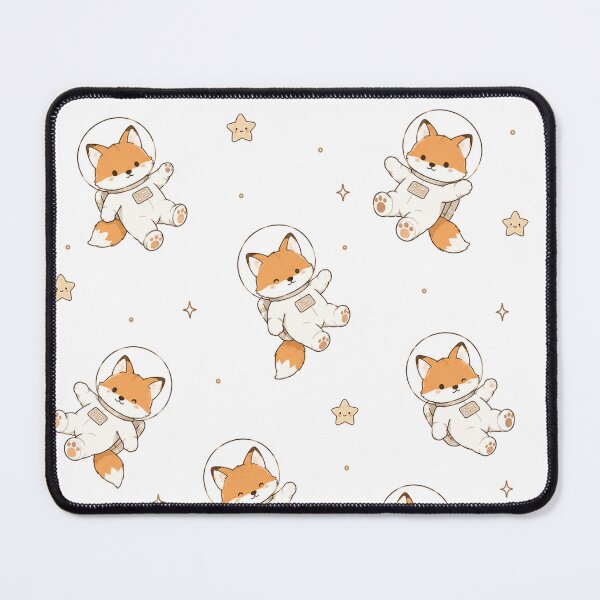 Item preview, Cozy Kawaii Space Fox Astronaut Seamless Pattern designed and sold by Seculinator.