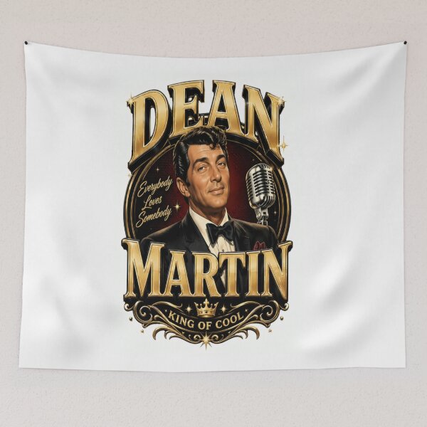 Item preview, Dean Martin King of Cool Vintage Tribute designed and sold by CatLovers Studio.