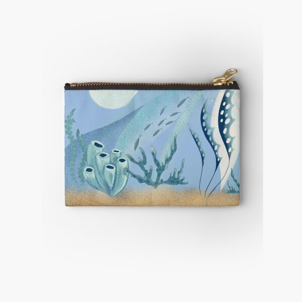 Item preview, Under underwater World Sea Sponges and Coral Reef - Nautical Nature Art designed and sold by SvitlanaSolo.