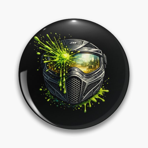 Item preview, Paintball Mask Green Paint Splash designed and sold by OTSC.