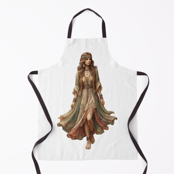Item preview, Capricorn Zodiac Art Nouveau Flower Child designed and sold by susiecc.