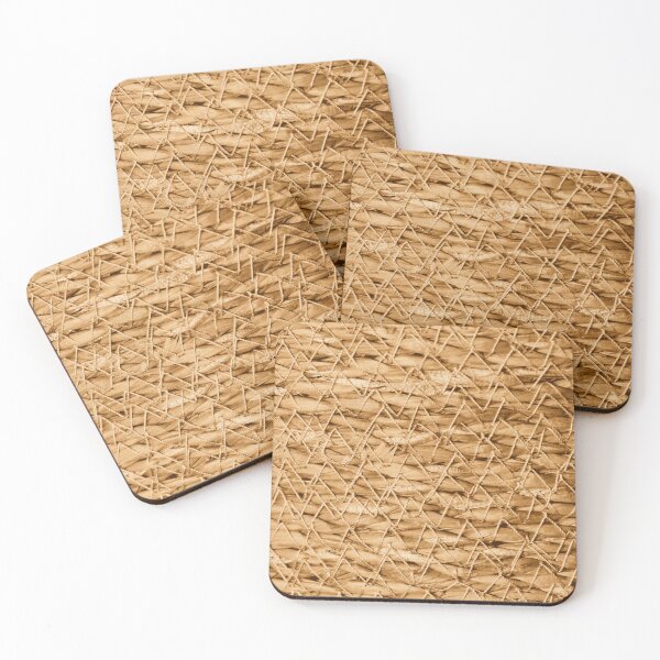 Item preview, Rustic Woven Straw Texture with Gold Wire Mesh Pattern designed and sold by L&L.