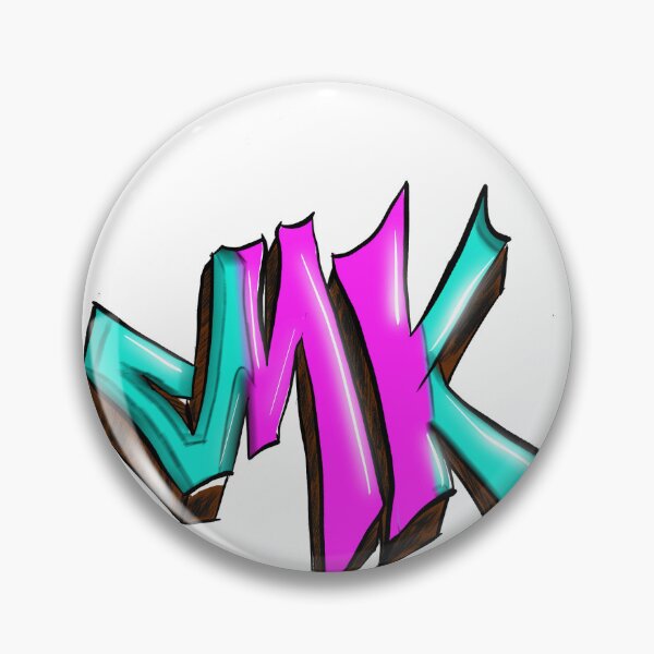 Artikelvorschau, MK Graffiti Streetwear Design Pink Türkis entworfen und verkauft von Kev09B6.