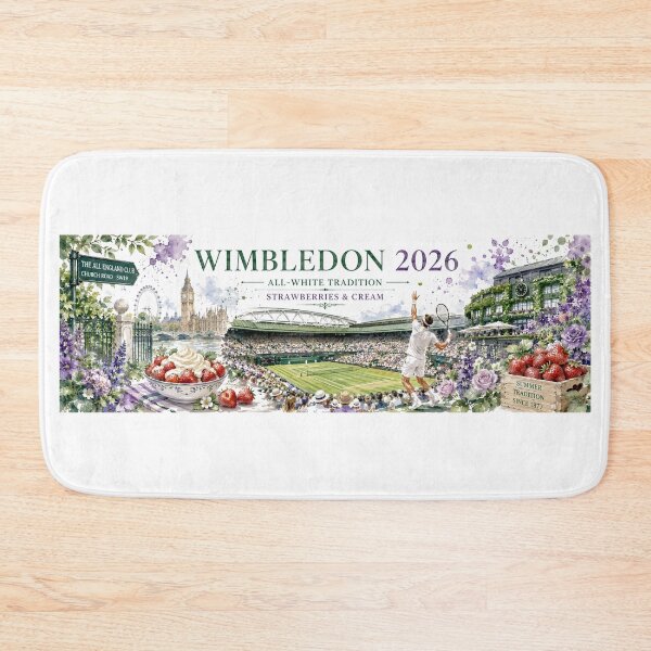 Item preview, Wimbledon 2026 Watercolor, Strawberries and Cream Tennis Mug, London Summer Tennis Cup designed and sold by emaga.