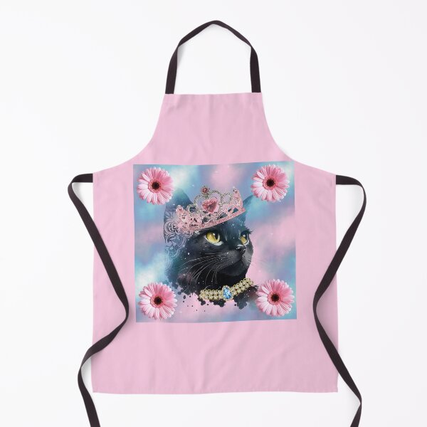 Item preview, Royal Black Cat Princess with Flowers designed and sold by DidiDesignShop.