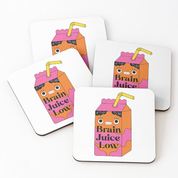 Item preview, Brain Juice Low | Funny Juice Box Meme | Cute Drink Aesthetic Sticker designed and sold by inkfusionhub99.