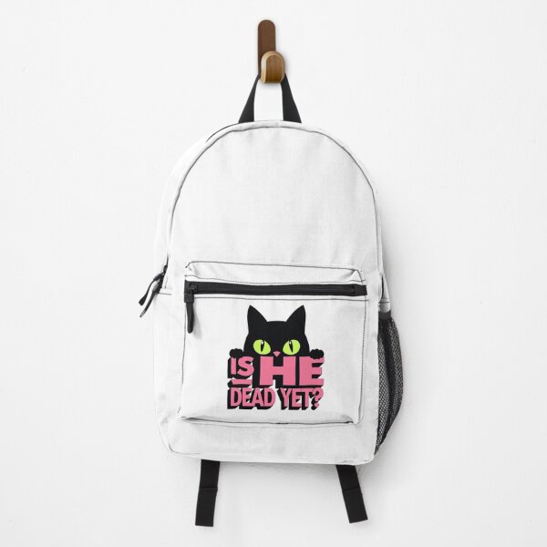 Item preview, Curious Black Cat Is He Dead Yet? – Sarcastic Humor and Bold Style designed and sold by Prints by Mat.