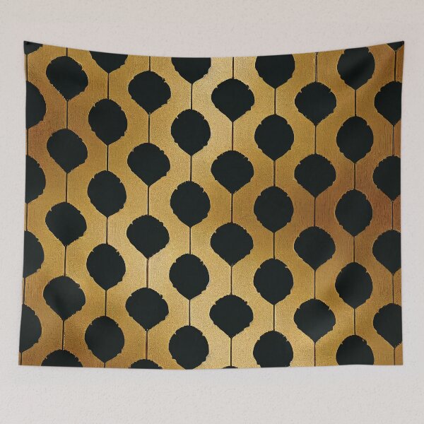 Item preview, Exotic Golden Hombre And Black Art Deco Pattern designed and sold by DEC02.