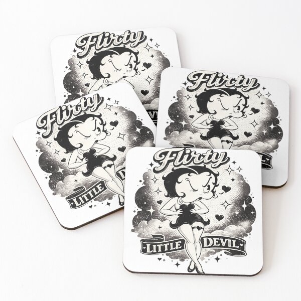 Item preview, Vintage Cartoon Pin-Up Graphic for Retro Goth Fashion Fans designed and sold by RickE.