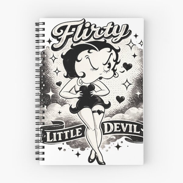 Item preview, Vintage Cartoon Pin-Up Graphic for Retro Goth Fashion Fans designed and sold by RickE.