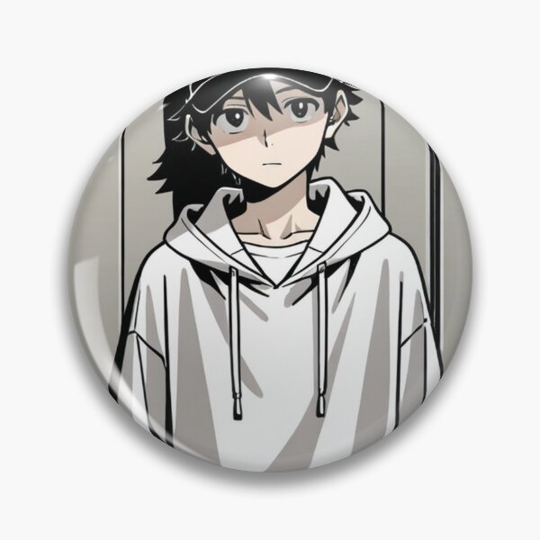Item preview, Fashion - silhouet man white hoodie designed and sold by AnimeShin.