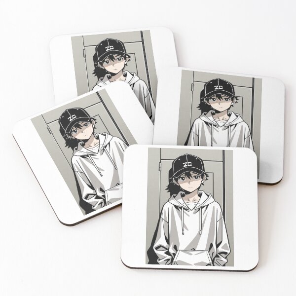 Item preview, Fashion - silhouet man white hoodie designed and sold by AnimeShin.