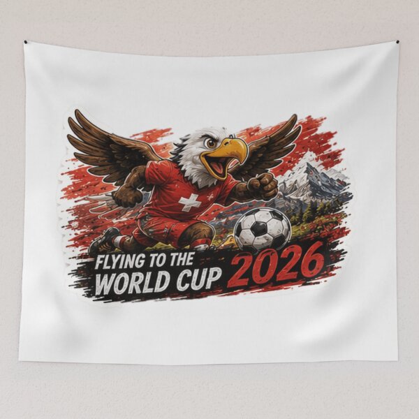 Item preview, Switzerland Flying to World Cup 2026 designed and sold by Pixanova.