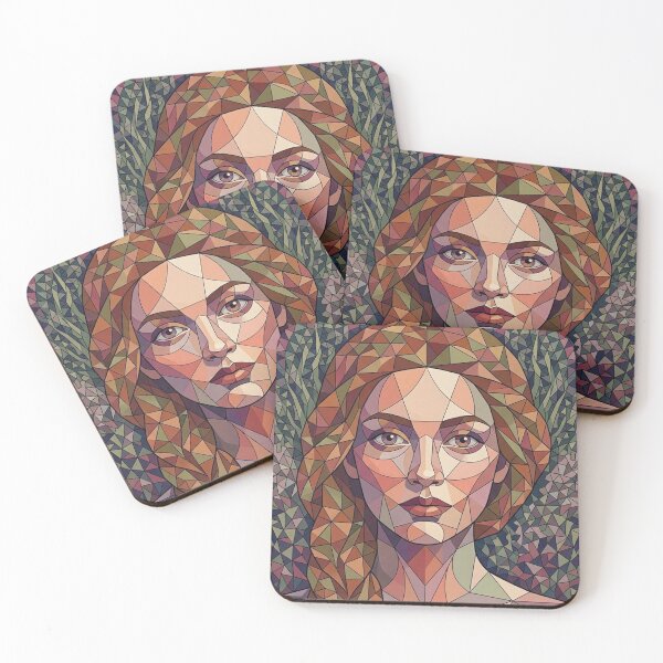 Item preview, Geometric portrait designed and sold by snoWorkshop.