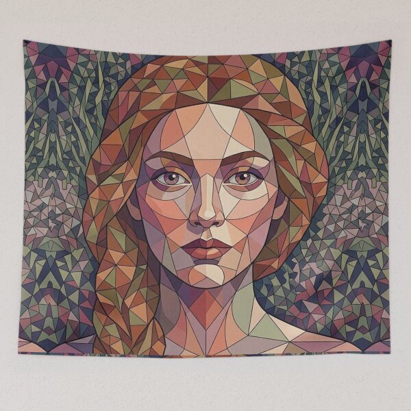 Item preview, Geometric portrait designed and sold by snoWorkshop.