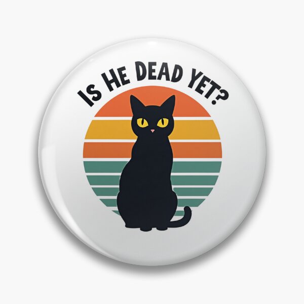 Item preview, Black Cat Is He Dead Yet? designed and sold by Prints by Mat.
