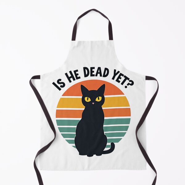 Item preview, Black Cat Is He Dead Yet? designed and sold by Prints by Mat.