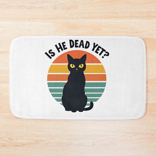 Item preview, Black Cat Is He Dead Yet? designed and sold by Prints by Mat.