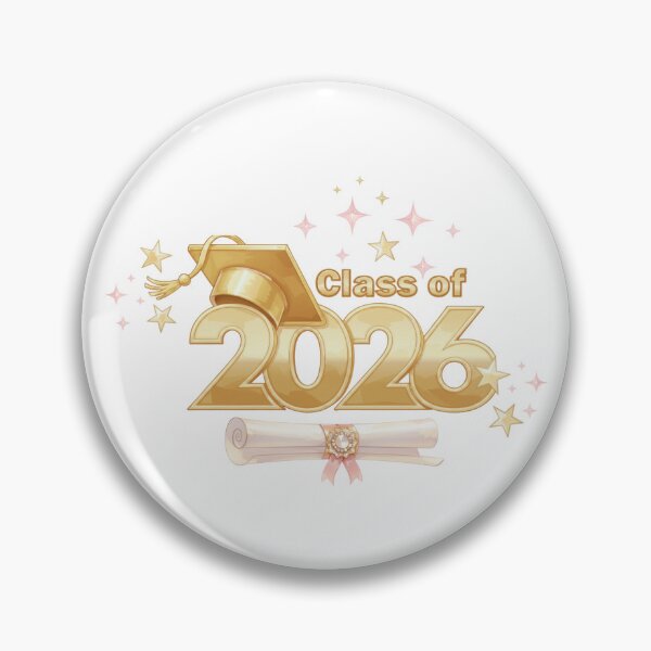Item preview, Class of 2026 Graduate with Gold Graduation Hat, Diploma & Stars II designed and sold by jeweleddesigns.