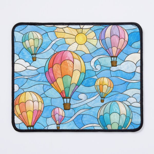 Item preview, Hot Air Balloon Stained Glass Sky designed and sold by Dresut.