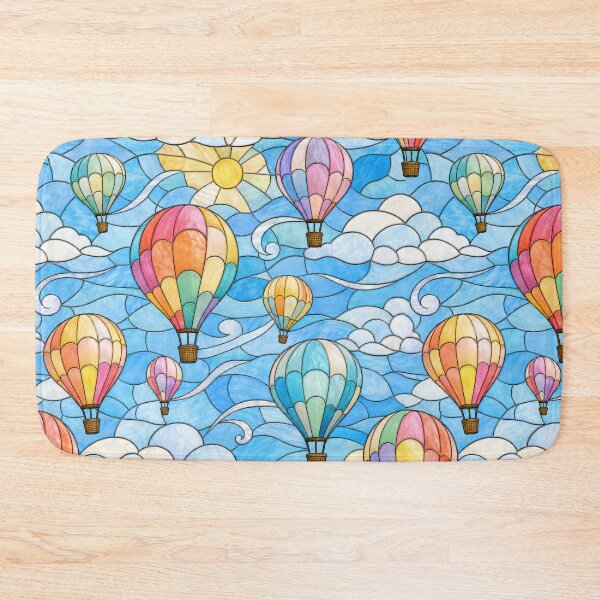 Item preview, Hot Air Balloon Stained Glass Sky designed and sold by Dresut.