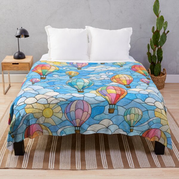Item preview, Hot Air Balloon Stained Glass Sky designed and sold by Dresut.
