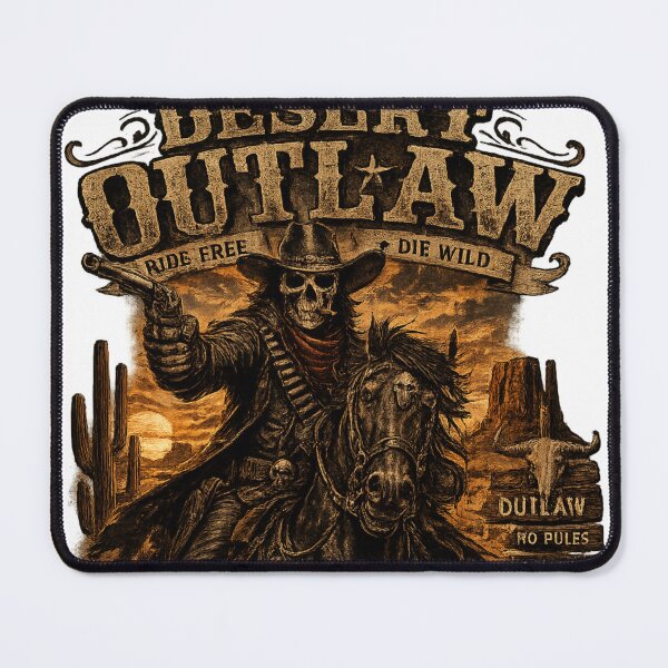 Item preview, Desert Outlaw Skull – Vintage Western Skeleton Design designed and sold by UrbanPrintVibes.
