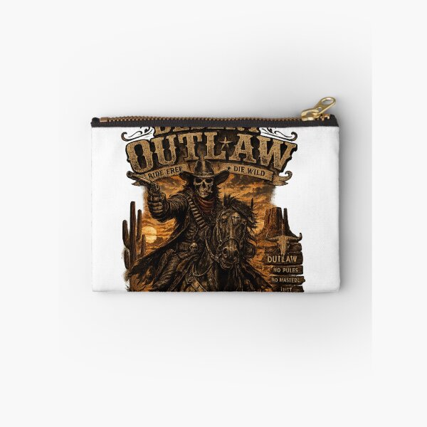 Item preview, Desert Outlaw Skull – Vintage Western Skeleton Design designed and sold by UrbanPrintVibes.