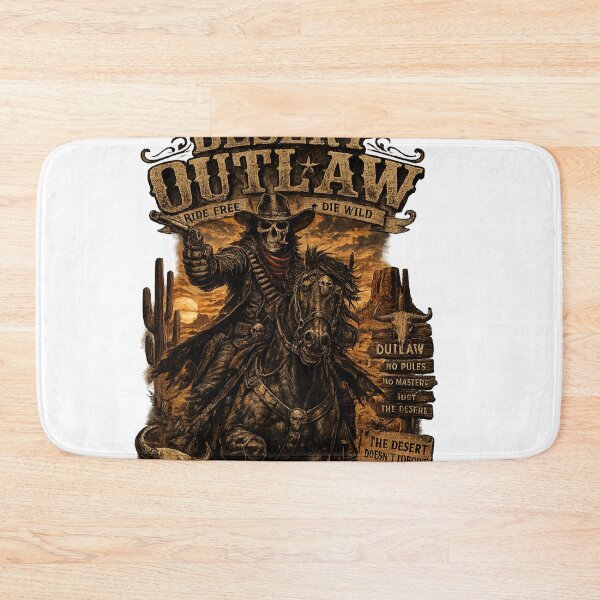 Item preview, Desert Outlaw Skull – Vintage Western Skeleton Design designed and sold by UrbanPrintVibes.