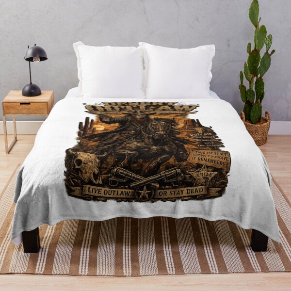 Item preview, Desert Outlaw Skull – Vintage Western Skeleton Design designed and sold by UrbanPrintVibes.