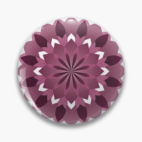 Item preview, Dark Pink Geometric Flower designed and sold by DHTDesigns.
