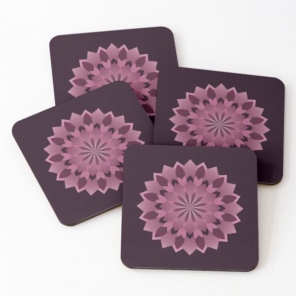 Item preview, Dark Pink Geometric Flower designed and sold by DHTDesigns.