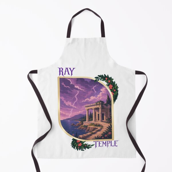 Item preview, Ray Temple Storm Ancient Ruins Lightning Aesthetic Graphic T-Shirt designed and sold by RAYapparel.