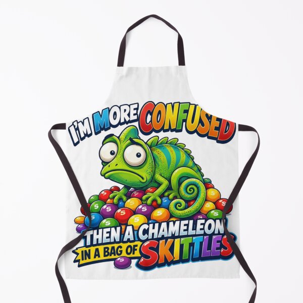 Item preview, Confused Chameleon Skittles Funny Colorful Meme designed and sold by Nano-Threads.