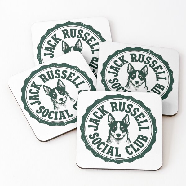 Item preview, Jack Russell Social Club Stamp with Dog Head designed and sold by Prints by Mat.