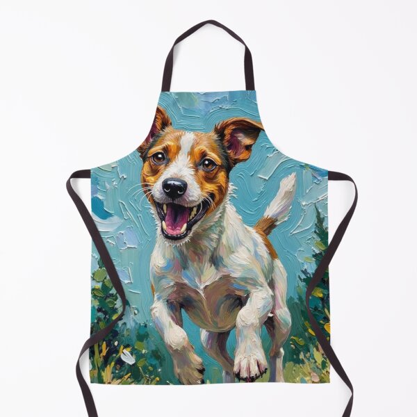 Item preview, Jack Russell Terrier in Full Sprint – Burst of Color and Energy designed and sold by Prints by Mat.