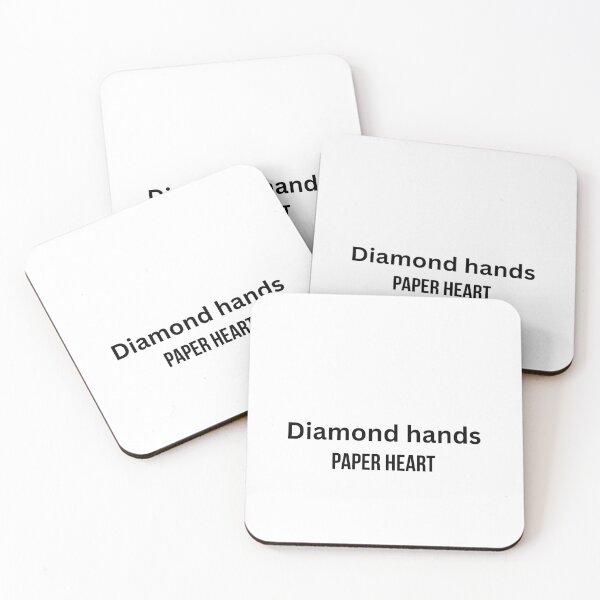 Item preview, Funny crypto trader gift- Diamond hands paper heart - Day trading  designed and sold by Bullrunprints.