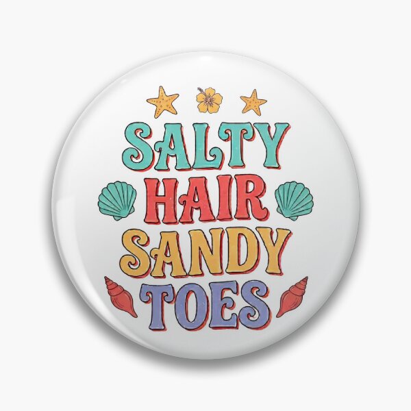 Item preview, Salty Hair Sandy Toes Retro Beach Summer Design designed and sold by ShopVelona.