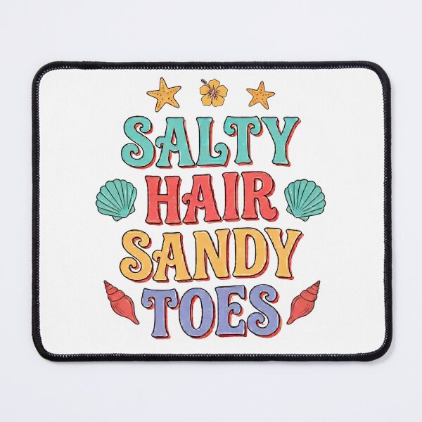 Item preview, Salty Hair Sandy Toes Retro Beach Summer Design designed and sold by ShopVelona.