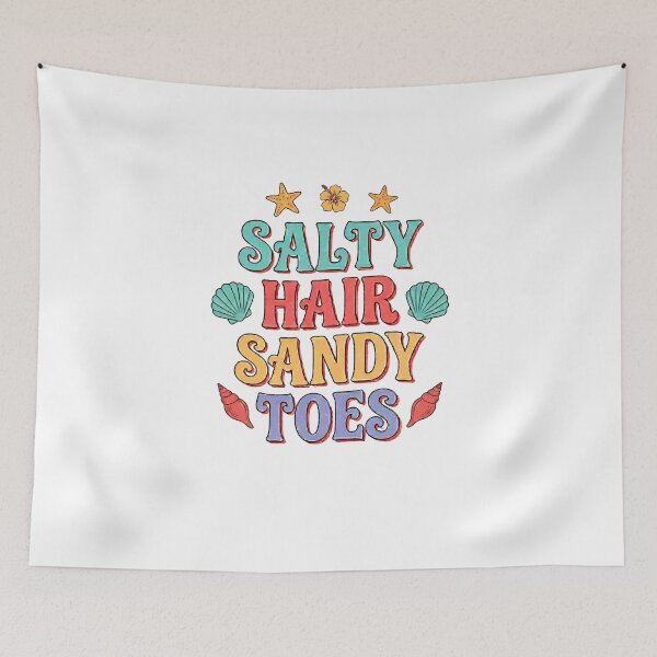 Item preview, Salty Hair Sandy Toes Retro Beach Summer Design designed and sold by ShopVelona.