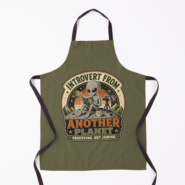 Item preview, Introvert From Another Planet - Funny Alien Social Battery Design designed and sold by BlackSector77.