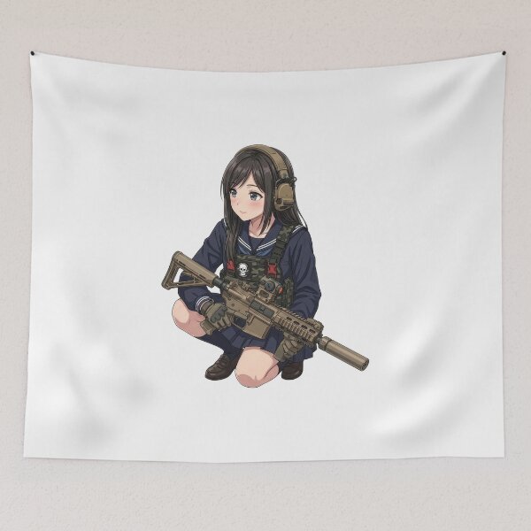 Item preview, Tactical School Girl - Anime Special Ops designed and sold by RAWLIFEGRAPHIC.