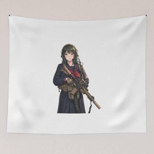 Item preview, Tactical School Girl - Anime Special Ops designed and sold by RAWLIFEGRAPHIC.