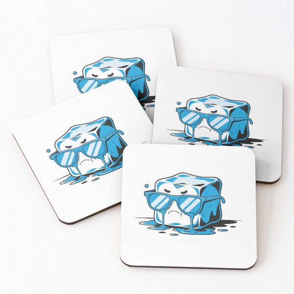 Item preview, Ice Cube With Attitude | Cool Sunglasses Ice Character | Funny Chill Aesthetic Sticker designed and sold by inkfusionhub99.