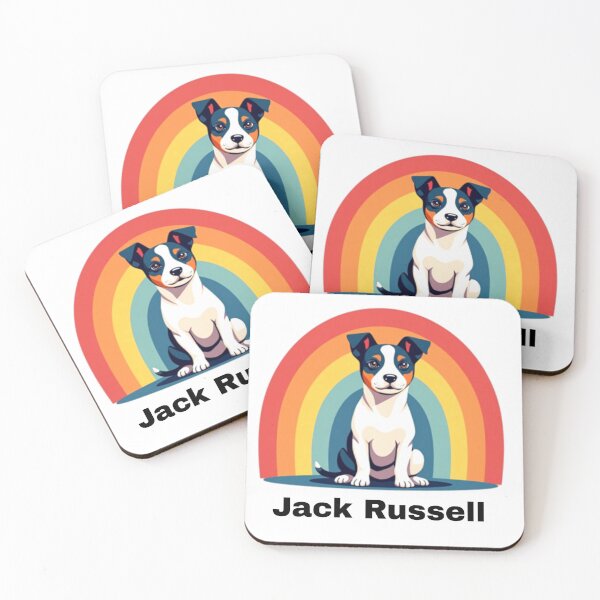 Item preview, Jack Russell Terrier love – Jack Russell dog and rainbow designed and sold by Prints by Mat.
