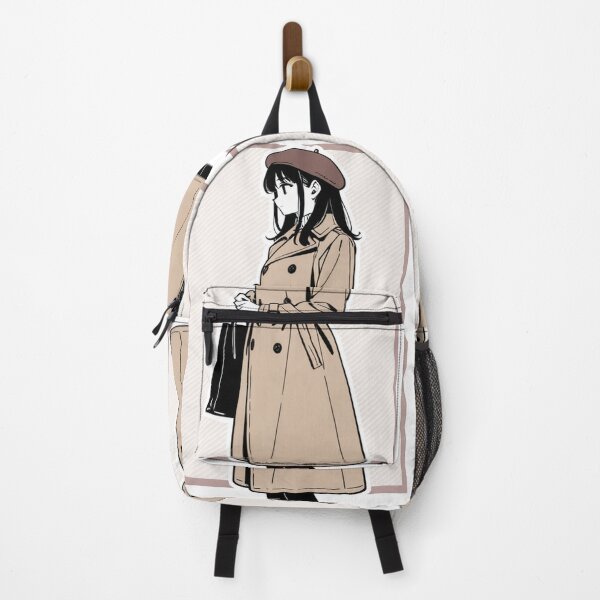 Item preview, Fashion - silhouet woman beige trench designed and sold by AnimeShin.