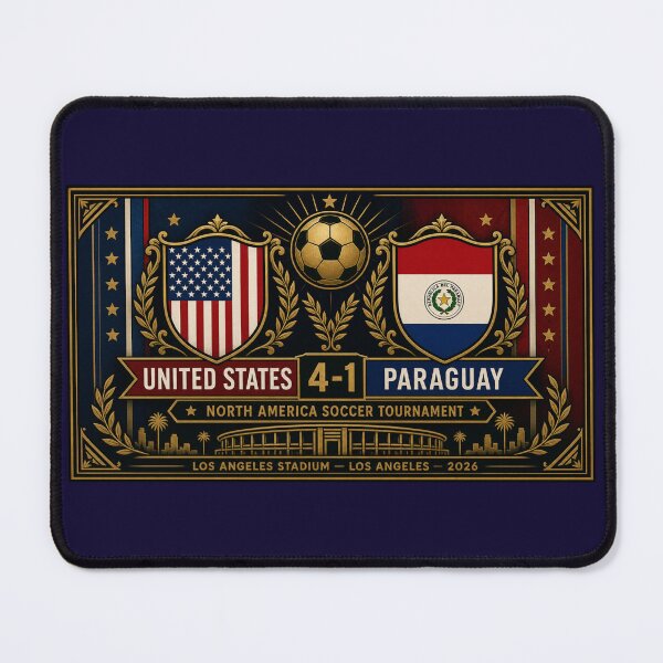 Item preview, USA Paraguay 4-1 Victory Shield 2026 designed and sold by BrickByDream.