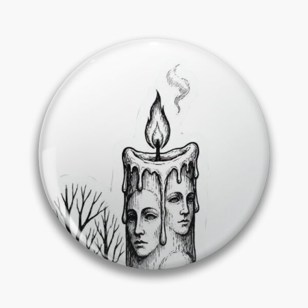 Item preview, Gothic Christmas Candle – Dark Winter Holiday Art designed and sold by YumeKitsune.
