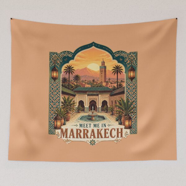 Item preview, Meet Me in Marrakech – Sunset Travel Art designed and sold by ABLAT-CREATIONS.